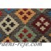 Bungalow Rose One-of-a-Kind Kratzerville Kilim Finley Hand-Woven Wool Gray Area Rug BGLS2755